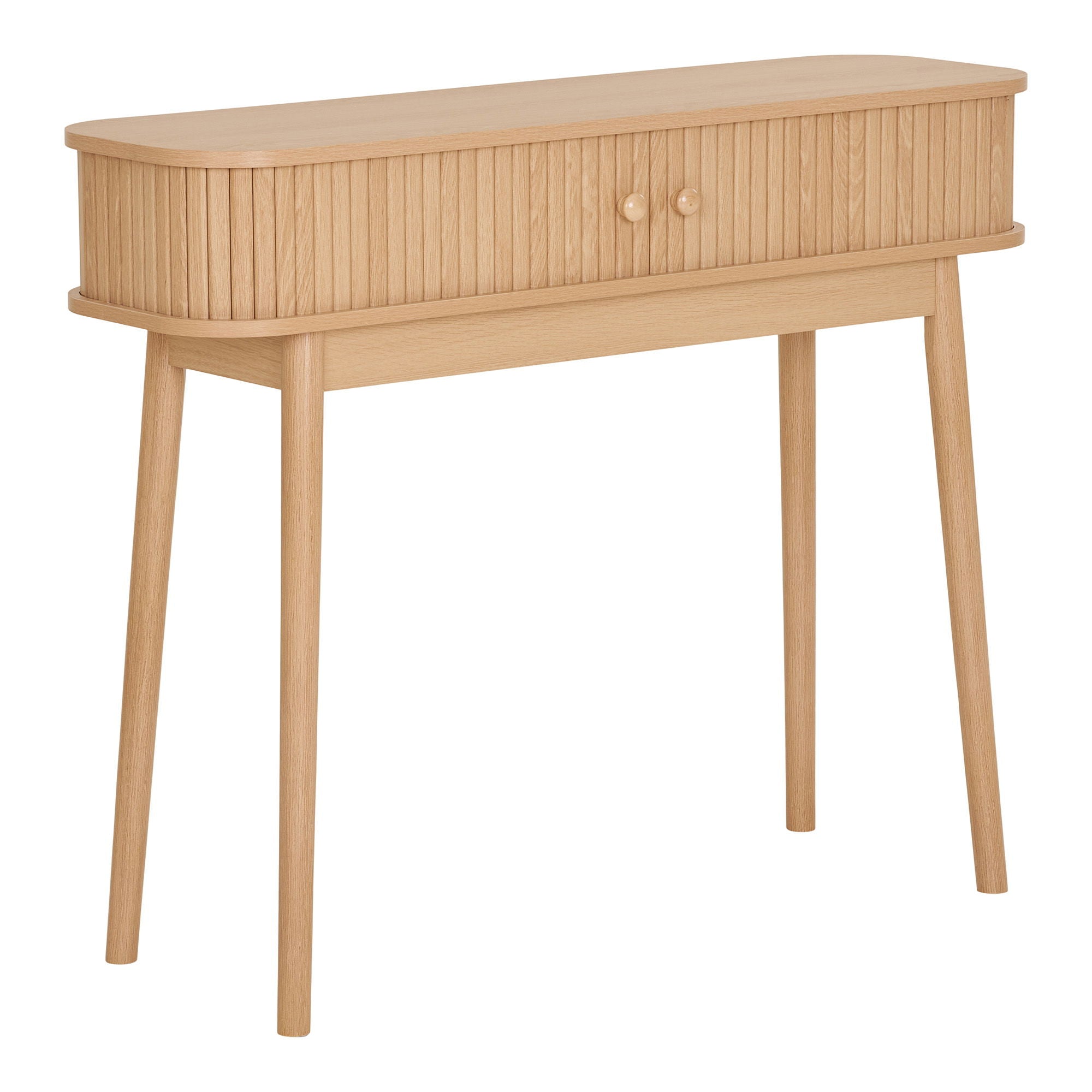 Nikko Console Table - Console table, 2 doors, natural <br>100x30x80 cm